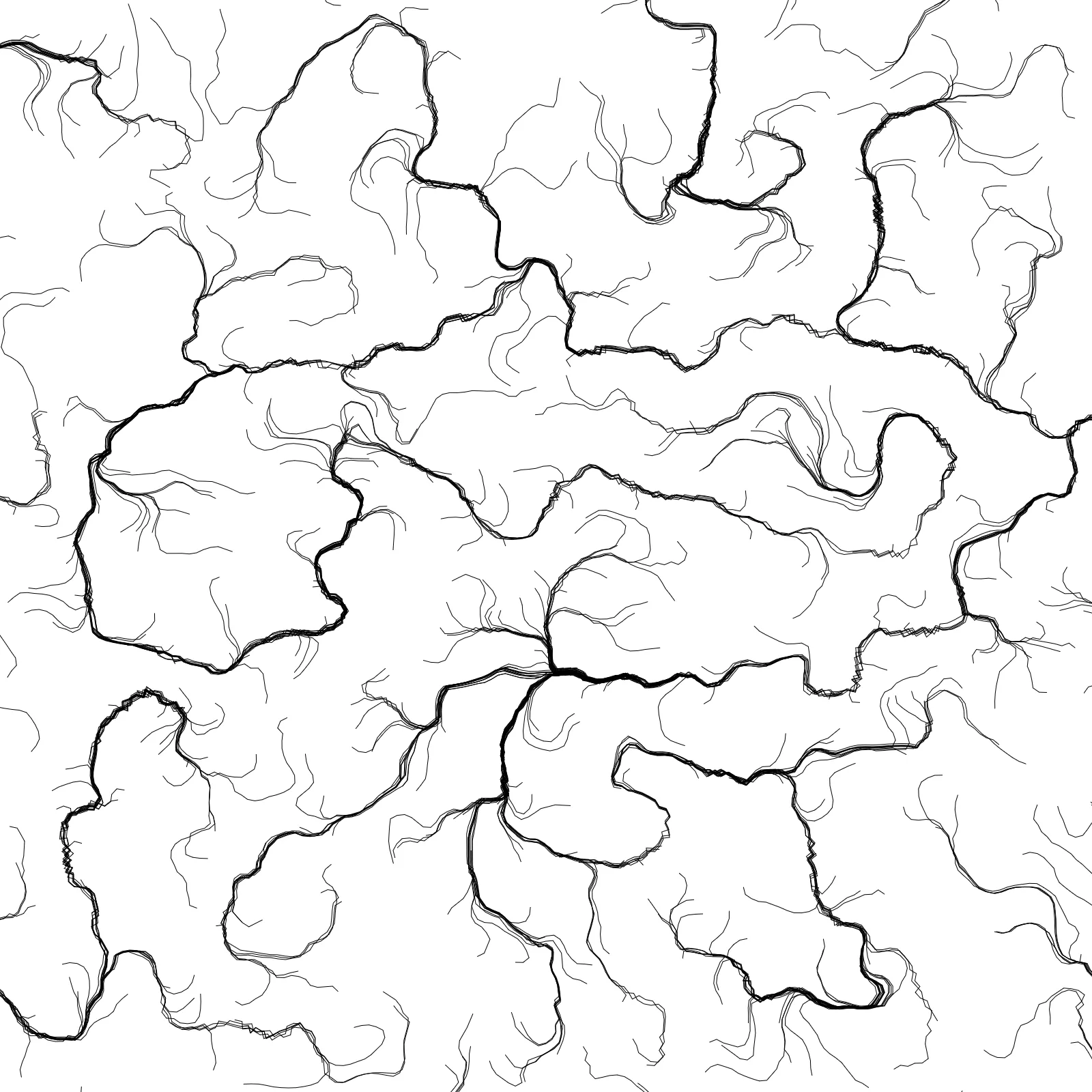 Monochrome flow field pattern